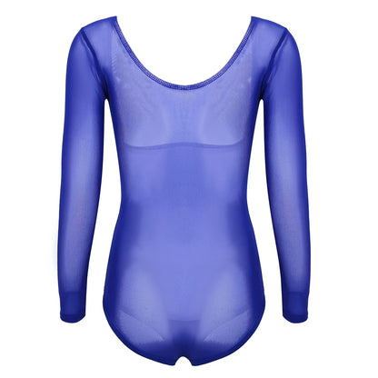 Plus Size Belly Dance Long Sleeve Top – Women’s Dancewear Bodysuit