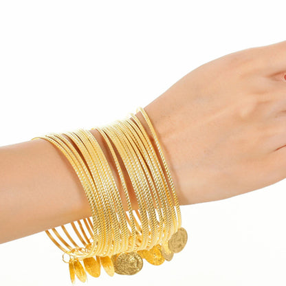 20-Piece Belly Dancing Coin Bracelet Set