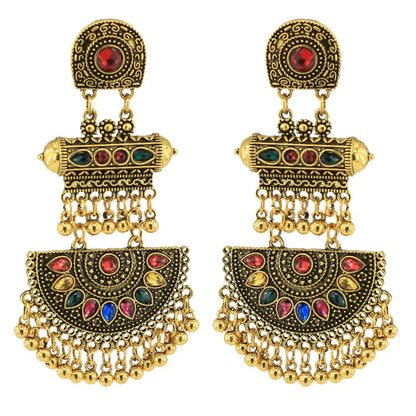 Golden Boho Chandelier Earrings – Dance in Radiant Splendor! 💃✨