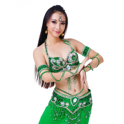 Belly Dance Beaded Bra & Belt Set