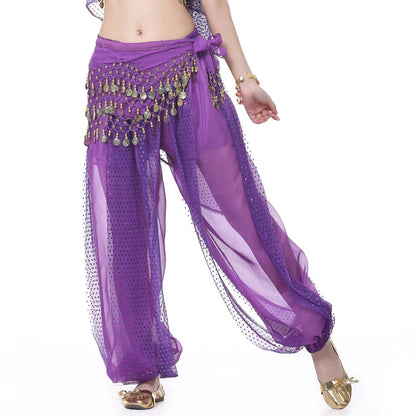 Sparkly Chiffon Harem Pants – Belly Dance Performance Wear