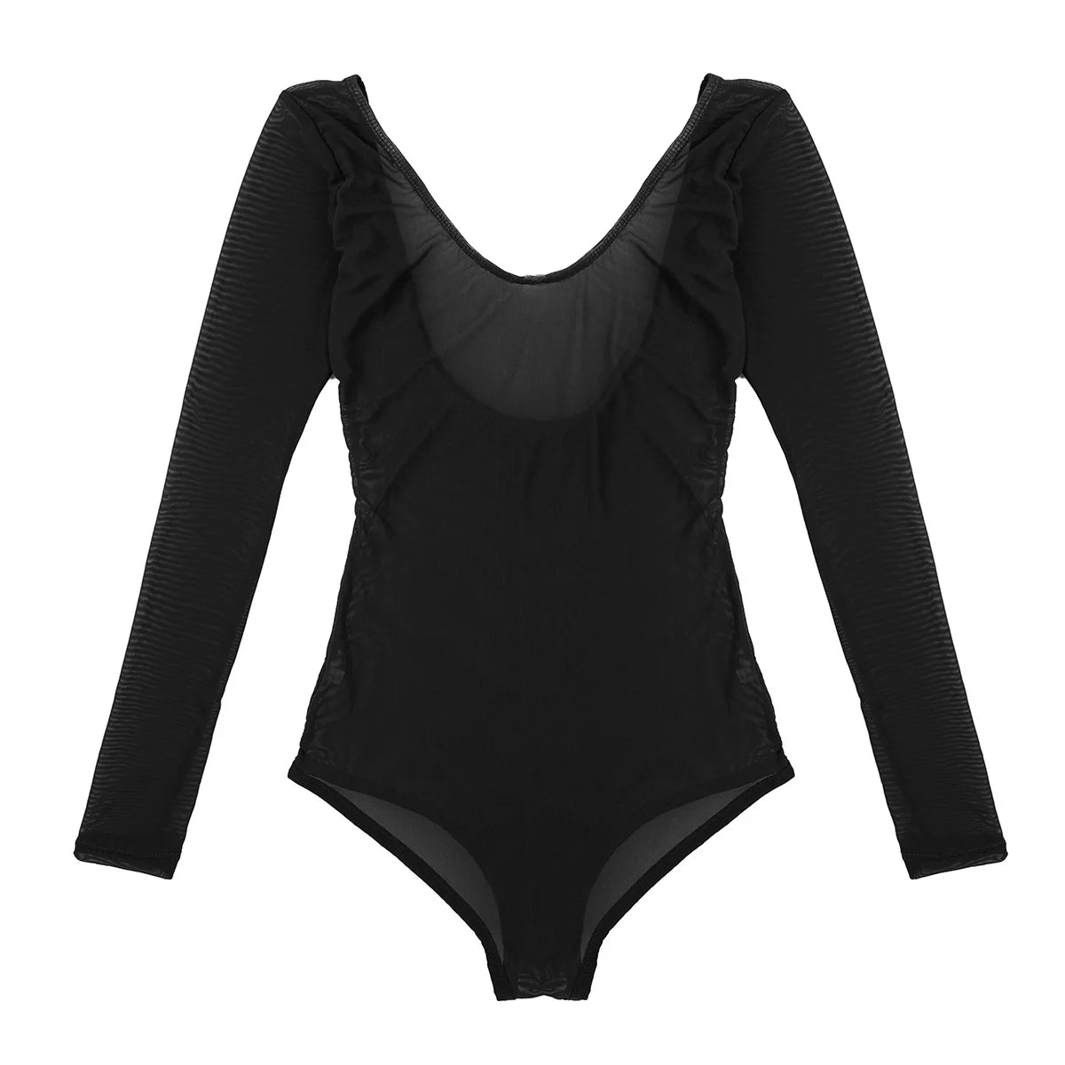 Plus Size Belly Dance Long Sleeve Top – Women’s Dancewear Bodysuit