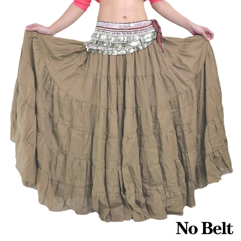 Long Tribal Gypsy Dance Skirt