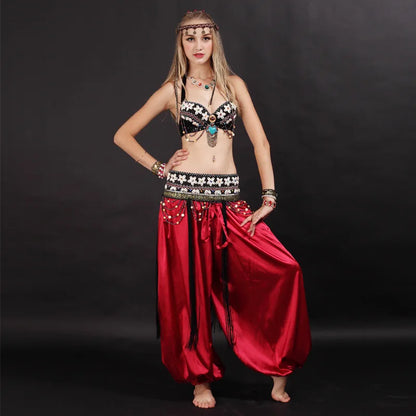 2-Piece Tribal Belly Dance Costume (Bra & Belt)