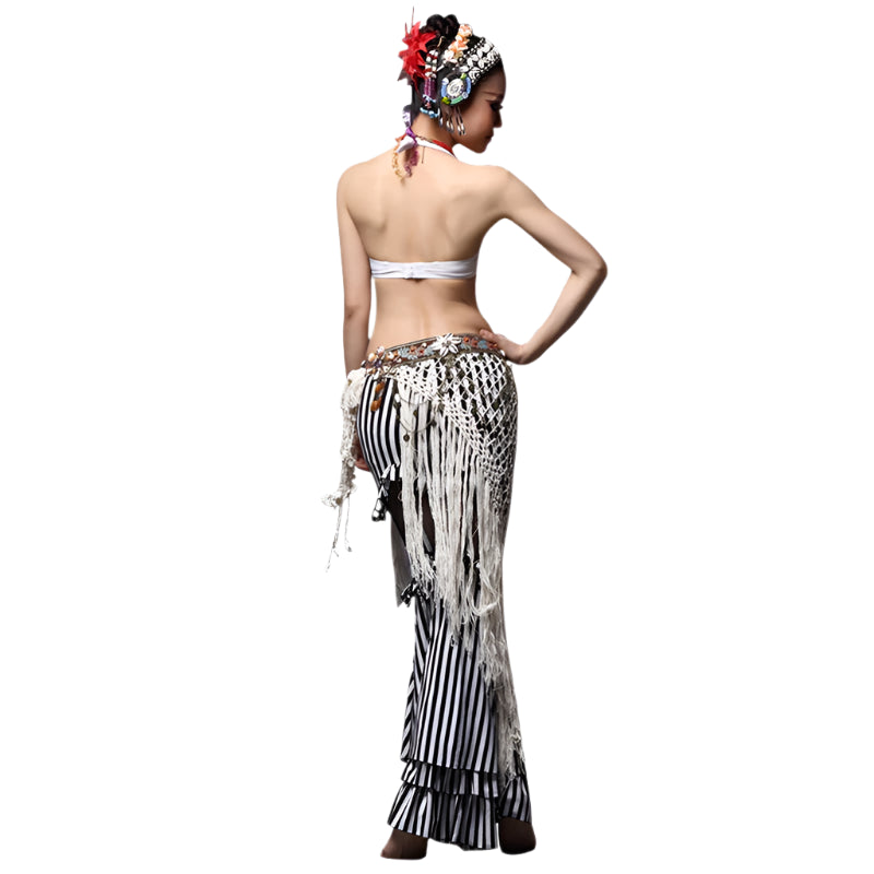 Tribal Dance Costume (3-Piece Set: Top, Hip Belt & Pants)