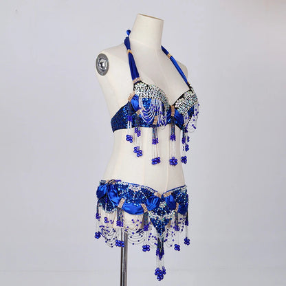 Oriental Belly Dance Costume – 2-Piece Bra & Belt Set