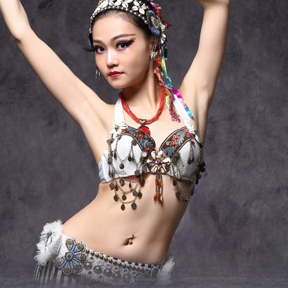 Tribal Style Coins Belly Dance Bra