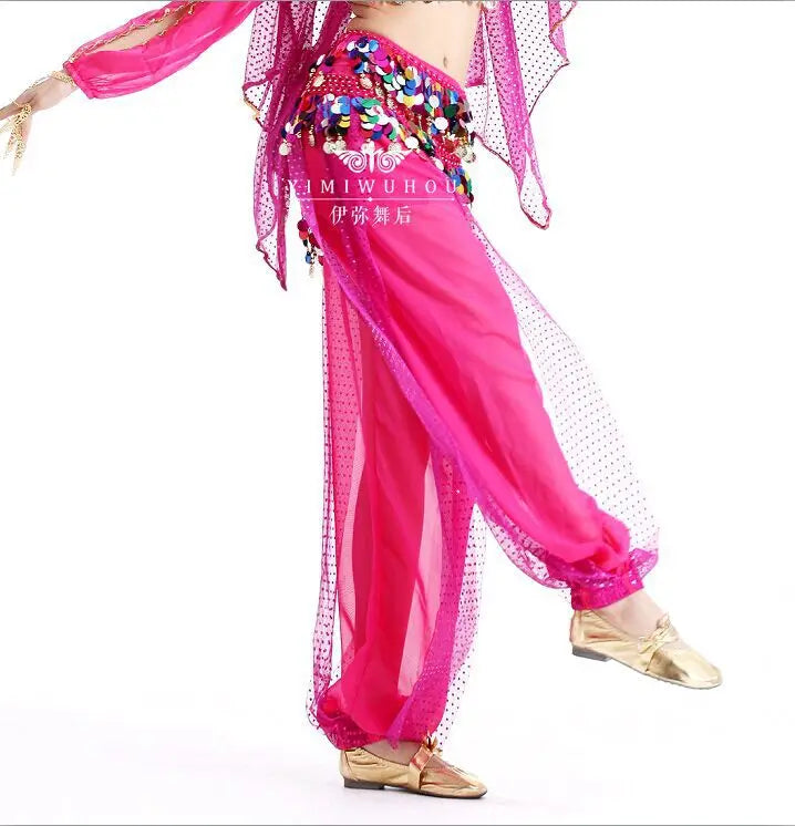 Sparkly Chiffon Harem Pants – Belly Dance Performance Wear