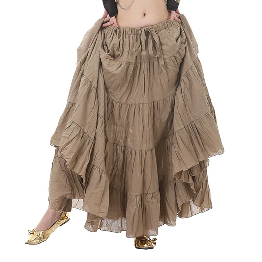 Long Tribal Gypsy Dance Skirt