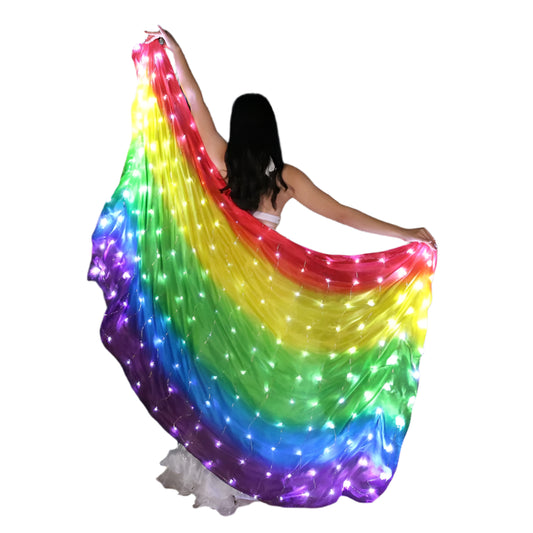 100% Silk Belly Dance LED Veil