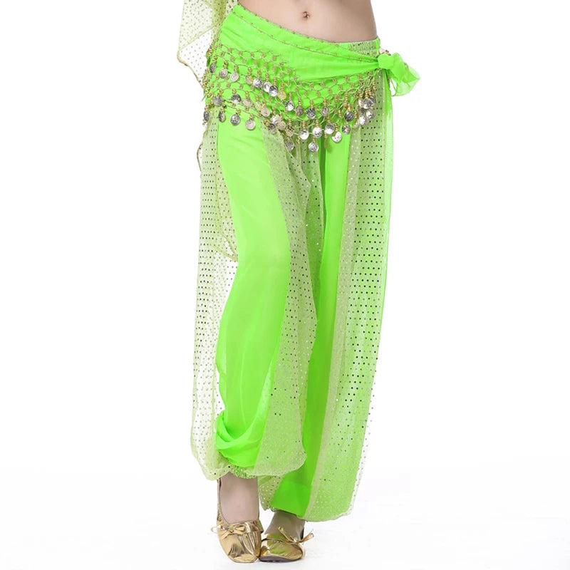 Sparkly Chiffon Harem Pants – Belly Dance Performance Wear