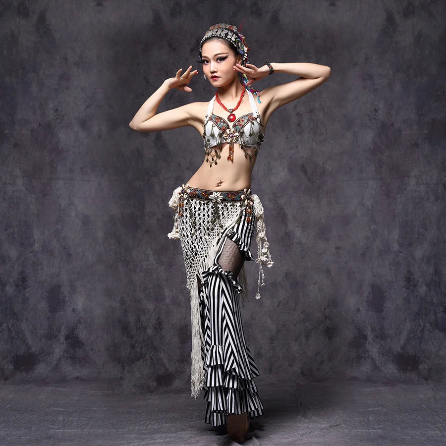 Tribal Style Coins Belly Dance Bra