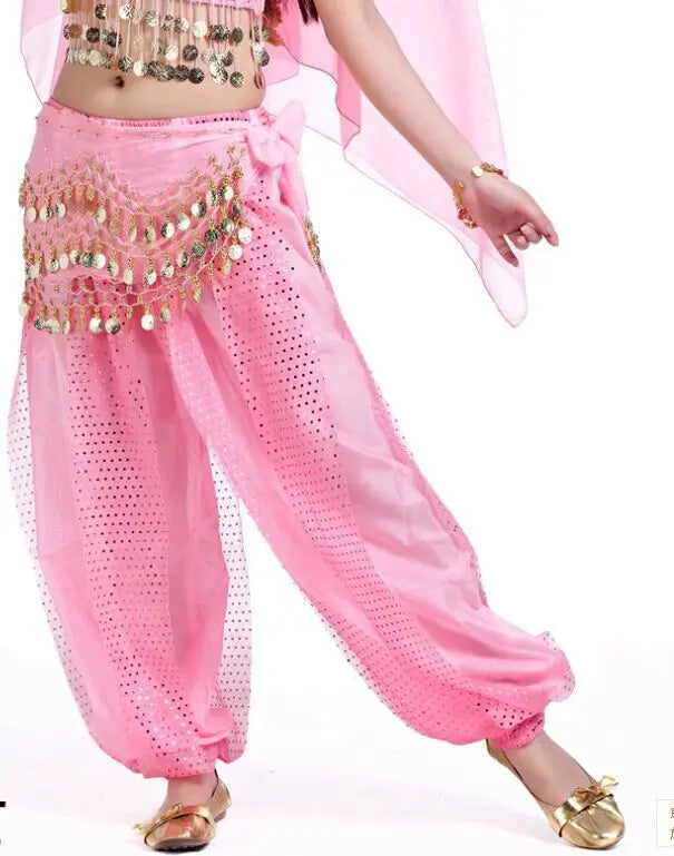 Sparkly Chiffon Harem Pants – Belly Dance Performance Wear