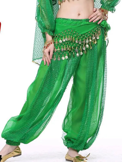 Sparkly Chiffon Harem Pants – Belly Dance Performance Wear