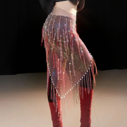 Brilliant Fringe Belly Dance Hip Scarf