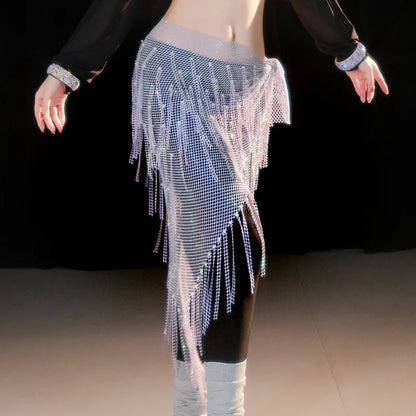 Brilliant Fringe Belly Dance Hip Scarf