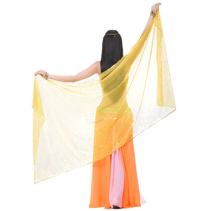 Shimmering Belly Dance Rectangle Veil – 210x95cm