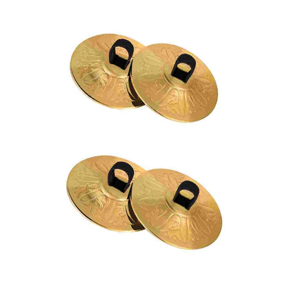 Copper Finger Cymbals - 4pcs Set