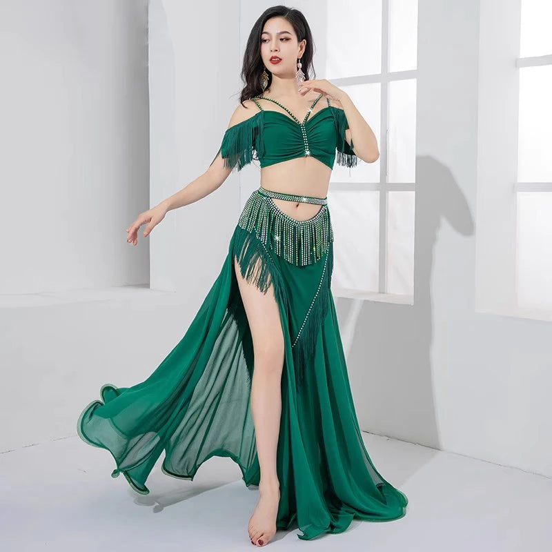 Elegant Flowing Belly Dance Costume