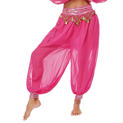 Belly Dance Pants with Beaded Tassels