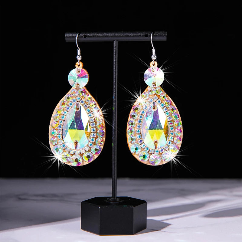 Rhinestone Statement Earrings – Belly Dance & Special Occasions