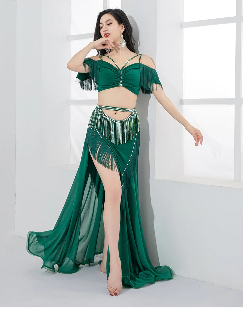 Elegant Flowing Belly Dance Costume