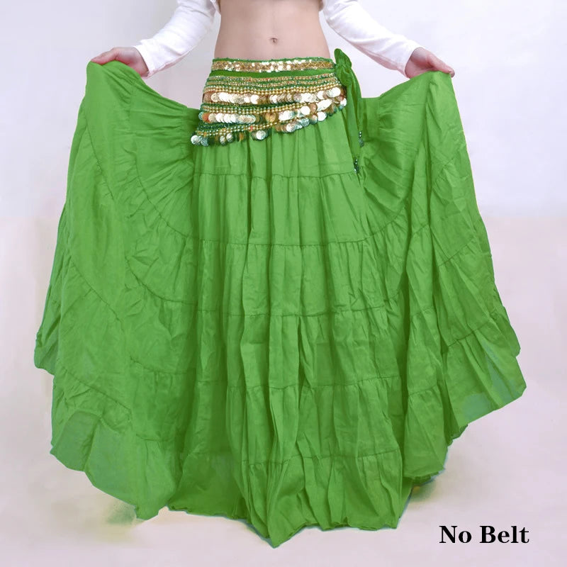 Long Tribal Gypsy Dance Skirt