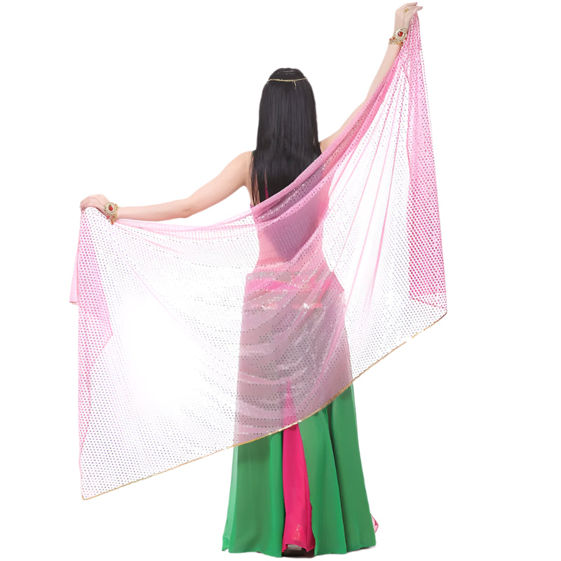 Shimmering Belly Dance Rectangle Veil – 210x95cm