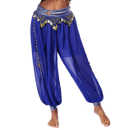 Belly Dance Pants with Beaded Tassels