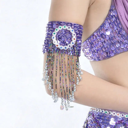 Tassel Arm Sleeves - Belly Dance Bracelet Hand Chain (Single)