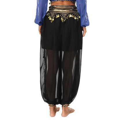 Belly Dance Pants with Beaded Tassels