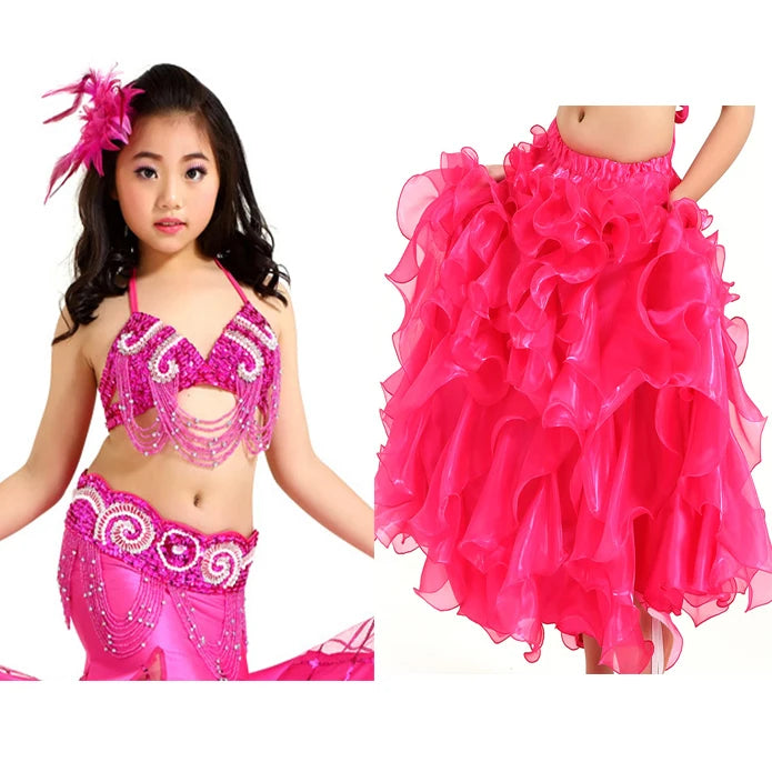 Children’s Belly Dance Costume (Bra, Belt & Optional Skirt)