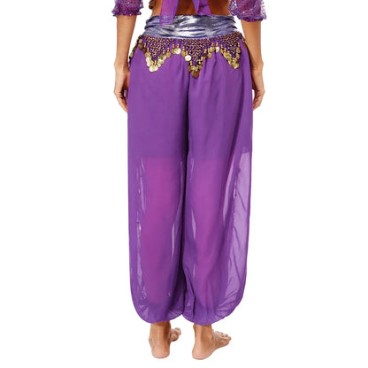 Belly Dance Pants with Beaded Tassels