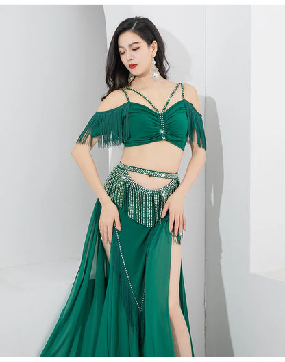 Elegant Flowing Belly Dance Costume