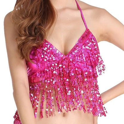 Belly Dance Bra Top with Tassels