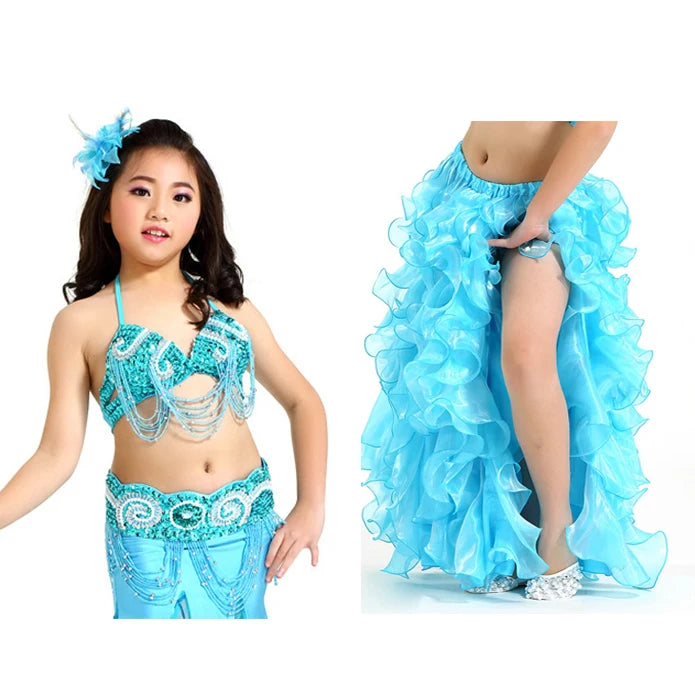 Children’s Belly Dance Costume (Bra, Belt & Optional Skirt)