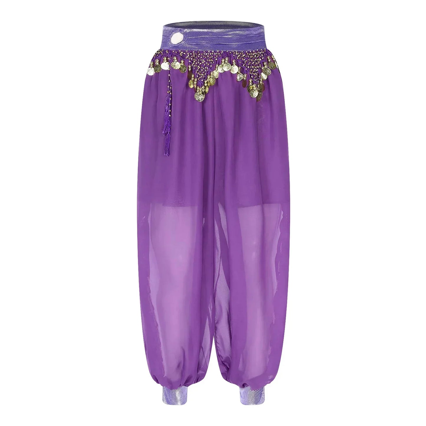 Belly Dance Pants with Beaded Tassels