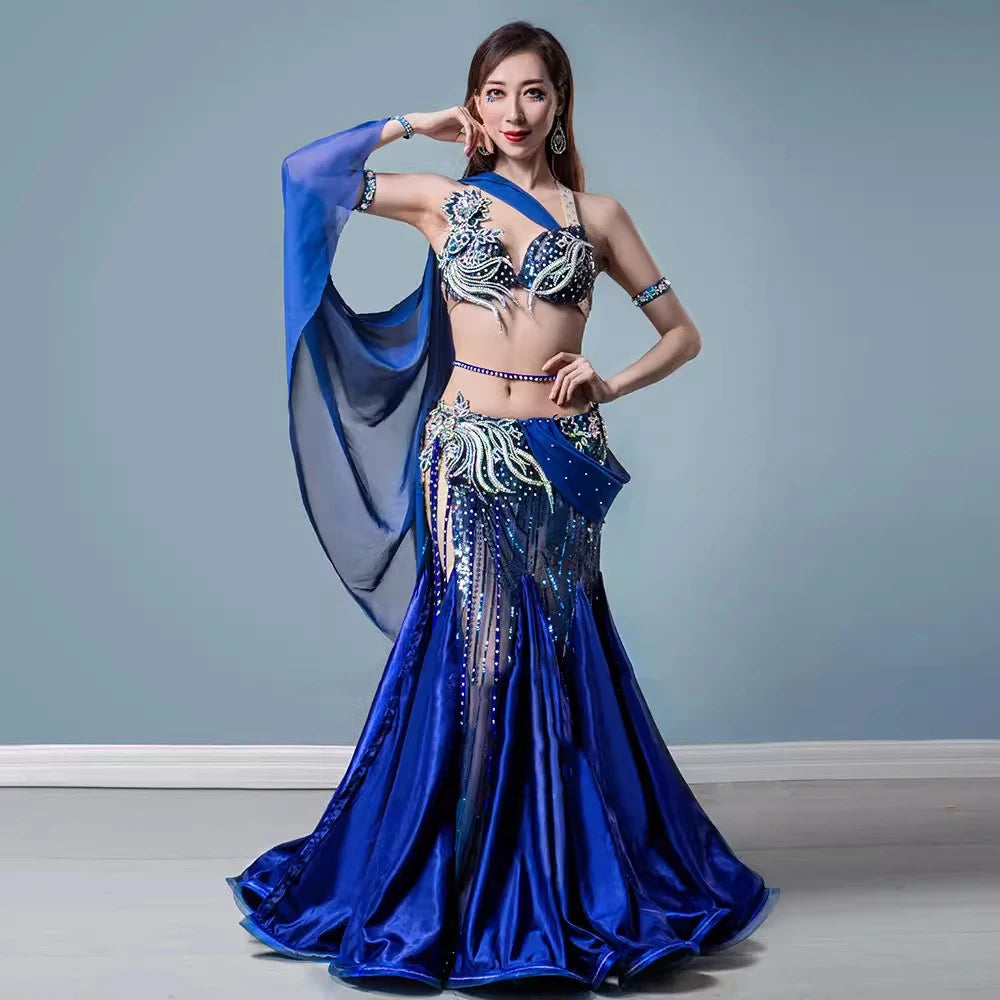 Custom-Made Professional Egyptian Belly Dance Costume