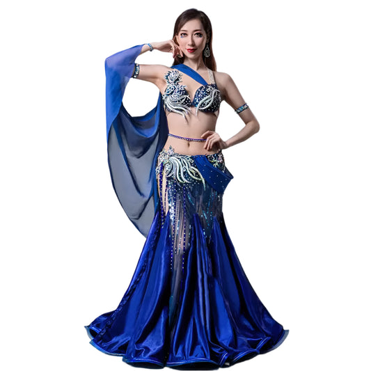 Custom-Made Professional Egyptian Belly Dance Costume