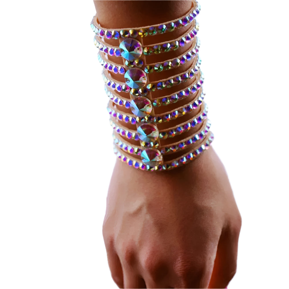 Glam Crystal Rhinestone Hand Bracelet Chain