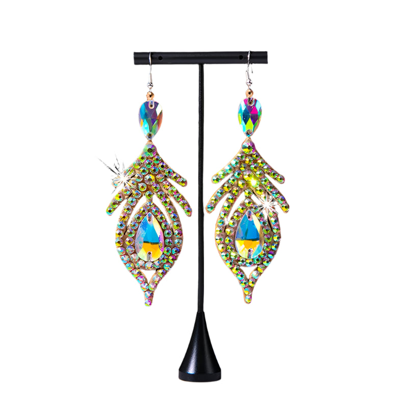 Rhinestone Statement Earrings – Belly Dance & Special Occasions