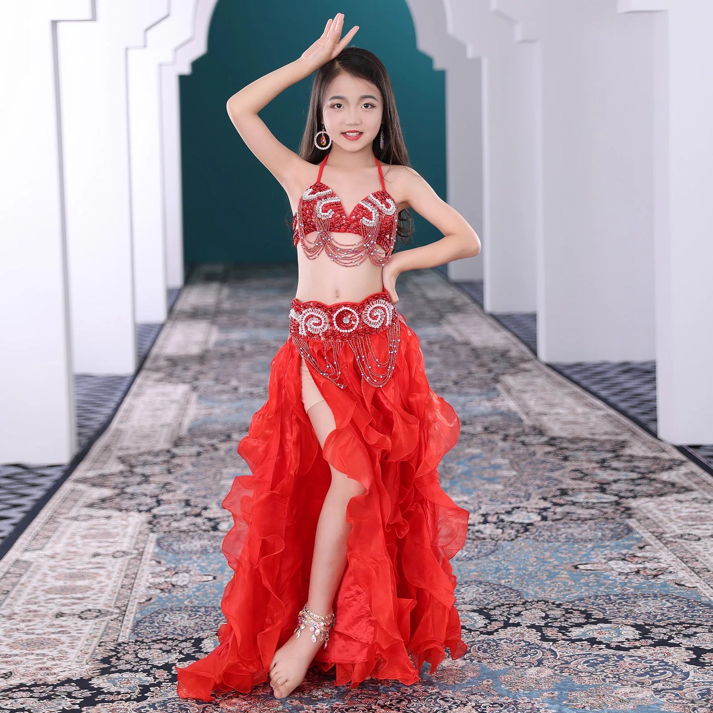 Children’s Belly Dance Costume (Bra, Belt & Optional Skirt)