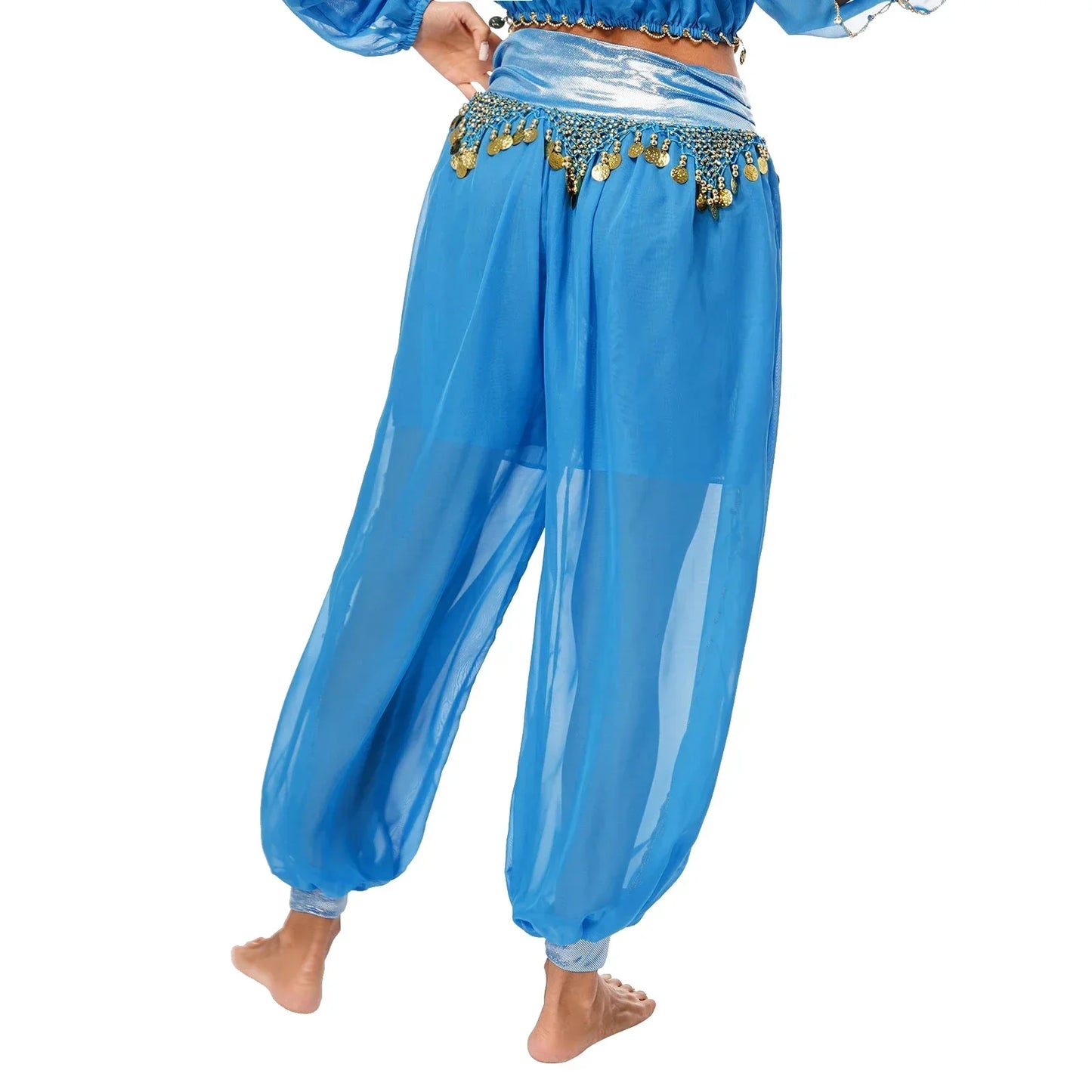 Belly Dance Pants with Beaded Tassels