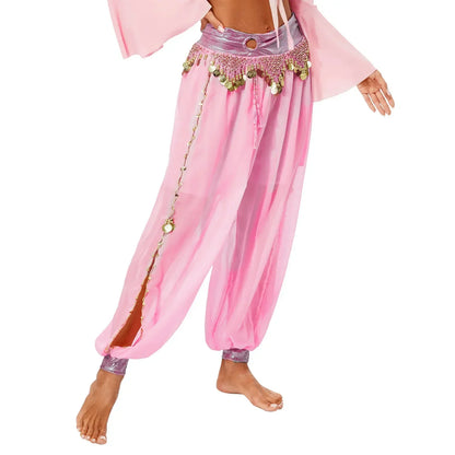 Belly Dance Pants with Beaded Tassels