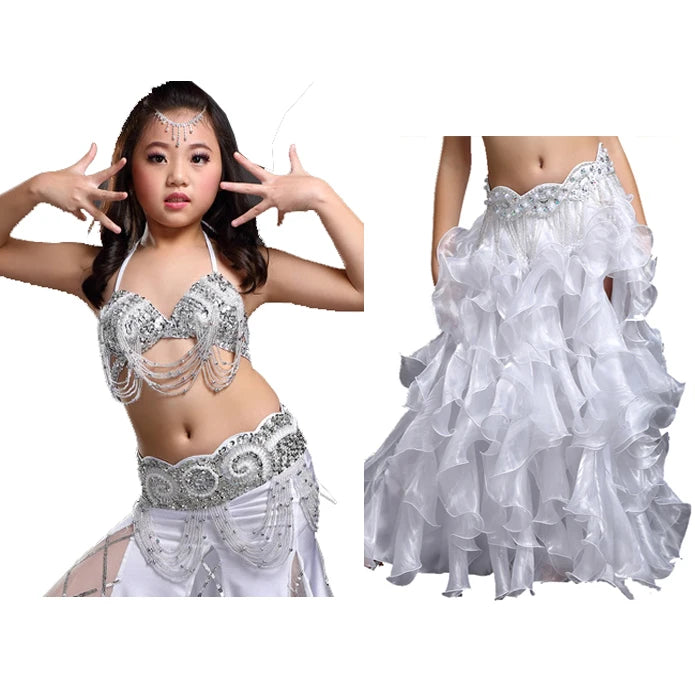 Children’s Belly Dance Costume (Bra, Belt & Optional Skirt)