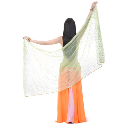 Shimmering Belly Dance Rectangle Veil – 210x95cm