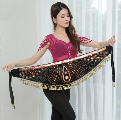 Dance Like a Queen - Embellished Belly Dance Hip Scarf