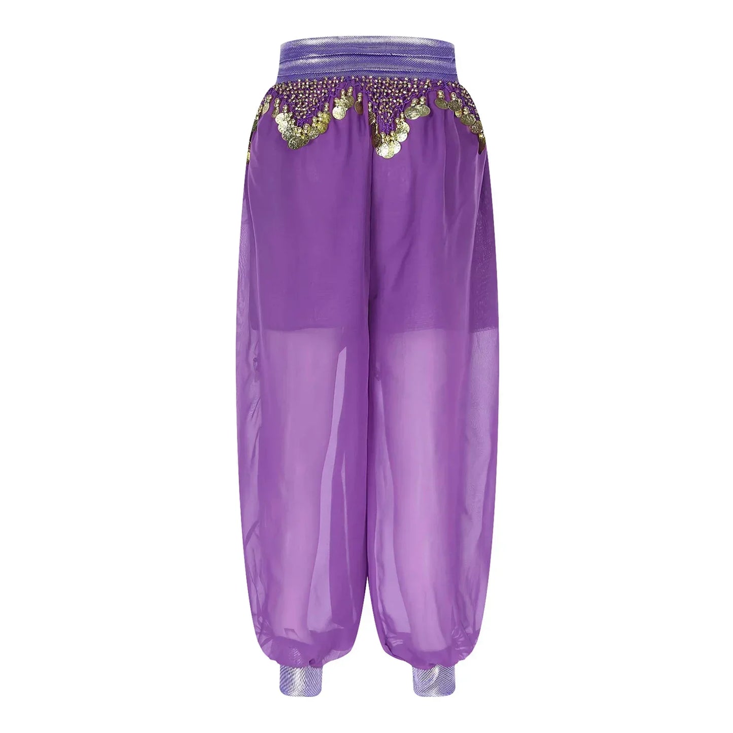 Belly Dance Pants with Beaded Tassels