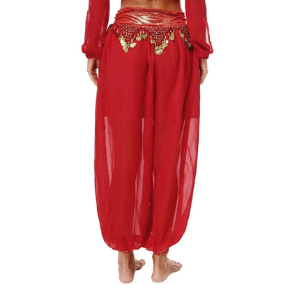 Belly Dance Pants with Beaded Tassels