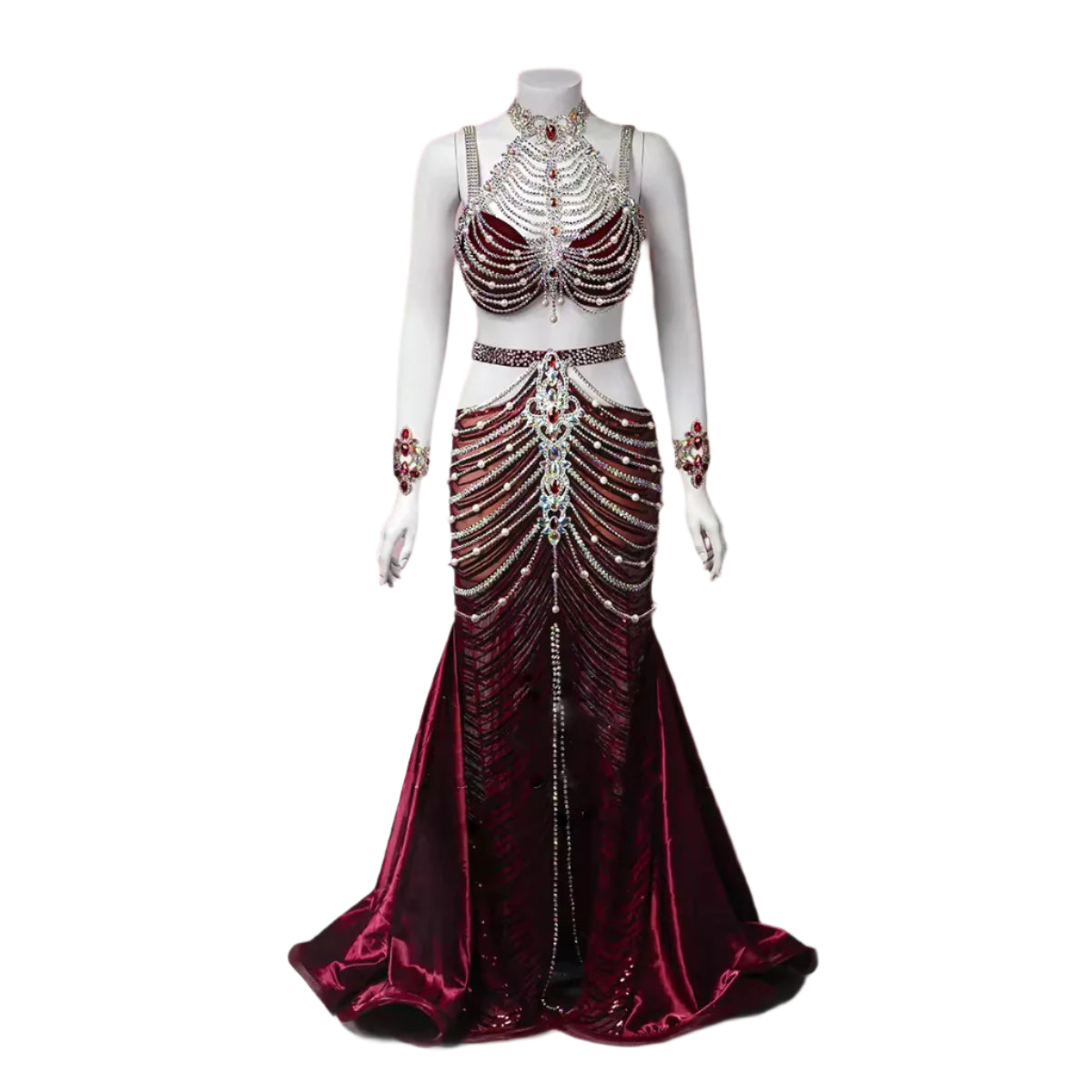 Custom Egyptian Belly Dance Costume - Professional, Made-to-Measure